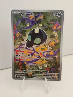 Pokemon SHROODLE 149/132 Illustration Rare Full Art Mega Evolution Set NM - Image 1