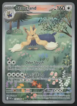 Stoutland 156/086 Illustration Rare White Flare Pokemon English NM - Image 1