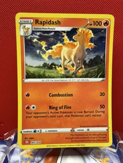 Pokemon Rapidash 005/034 Trading Card Game Classic Holo NM #635 - Image 1