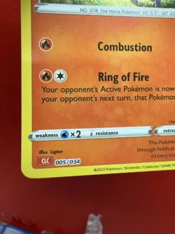 Pokemon Rapidash 005/034 Trading Card Game Classic Holo NM #635 - Image 4