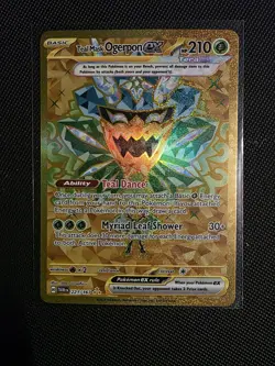 Teal Mask Ogerpon ex 221/167 Hyper Rare Twilight Masquerade Pokemon Near Mint - Image 1