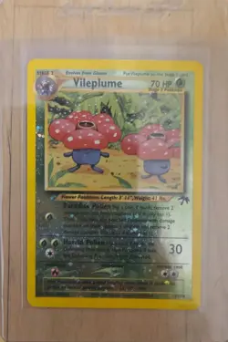 Pokemon Southern Islands Vileplume Reverse Holo 17/18 Ready To Grade - Image 3