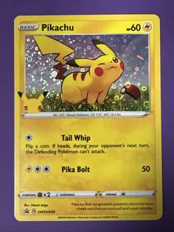 Pikachu SWSH039 Pokemon Sword & Shield Promo Holo NM - Image 1