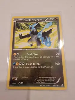 Black Kyurem 100/149 Non Holo Rare Boundaries Crossed Pokemon TCG - NM - Image 1