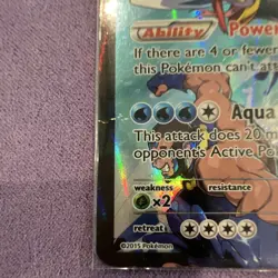 Team Aqua's Kyogre EX 6/34 Double Crisis Ultra Rare Holo 2015 EN HP190 - Image 4