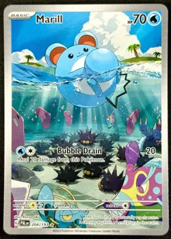 Marill 204/193 Holo Illustration Rare Sv02: Paldea Evolved NM Pokemon TCG 2023 - Image 1