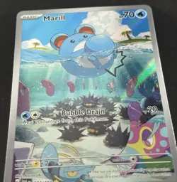 Marill 204/193 Holo Illustration Rare Sv02: Paldea Evolved NM Pokemon TCG 2023 - Image 3