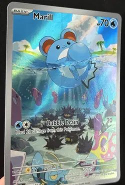 Marill 204/193 Holo Illustration Rare Sv02: Paldea Evolved NM Pokemon TCG 2023 - Image 4