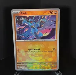 Pokemon Riolu Holo Master Ball Pattern 050/131 Sv Prismatic Evolutions 70 HP - Image 1