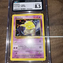 Pokemon TCG CGC 8.5 Drowzee 049/102 Base Set Regular - Image 4