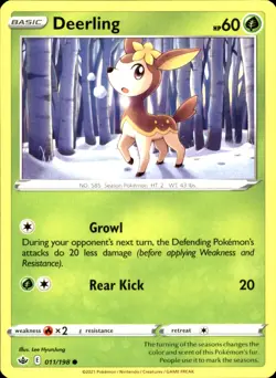 Deerling 011/198 Common - Pokemon SWSH06: Chilling Reign NM - Image 1