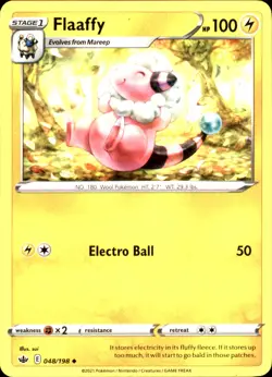 Flaaffy 048/198 Uncommon - Pokemon SWSH06: Chilling Reign NM - Image 1