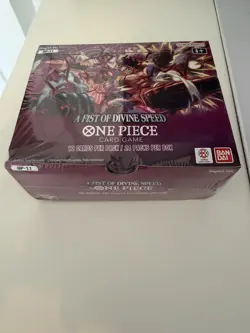 One Piece OP-11 A Fist of Divine Speed Booster Box English Sealed - Corner dent - Image 2