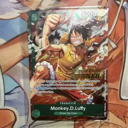 Bandai One Piece Card Game Monkey D. Luffy P-013 Winner Promo Foil 5000 - Image 1