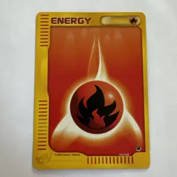 Pokemon TCg Fire Energy 161/165 Expedition Base Set NM - Image 1