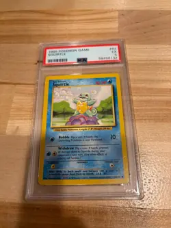 1999 POKEMON BASE SET UNLIMITED #63 SQUIRTLE PSA 5 - EX - Image 1