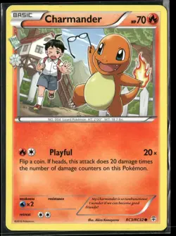 Charmander RC3/RC32 Common Generations Pokemon Lightly Played - Image 1