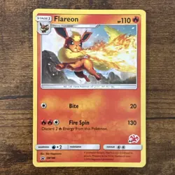 Pokemon TCG Flareon Battle Academy Black Star Promo SM186 - Image 1