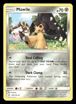 Mawile 140/236 UC Cosmic Eclipse LP Pokemon - Image 1