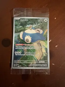 SEALED 2023 Snorlax Black Star Alt Art SVP 051 Pokemon 151 Promo English Holo - Image 1