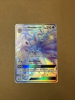 Alolan Ninetales GX Ultra Rare Holo Pokemon Hidden Fates SV53/SV94 - Image 1