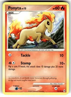 Ponyta 72/99 Common Arceus Pokemon Moderately Played - Image 1