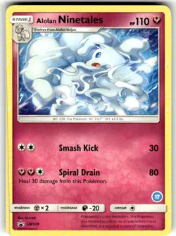 Alolan Ninetales - SM128 Promo Sun & Moon Promo Pokemon Near Mint - Image 1