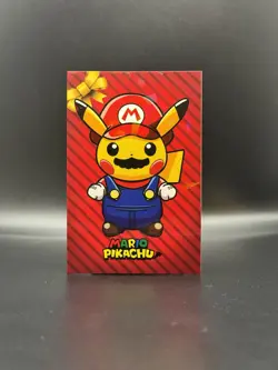 Mario Pikachu Pokemon Database Christmas Set Cracked Ice Holo - Image 1