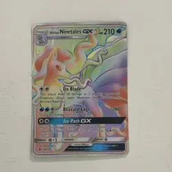Alolan Ninetales GX 150/145 Secret Rare Full Art Holo ENG 210HP - Image 1
