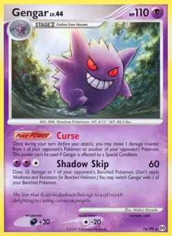 Pokemon Platinum Arceus Near Mint NM Gengar 16/99 Regular - Image 1