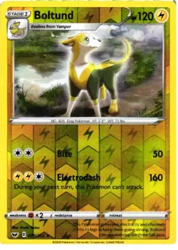 Boltund 076/202 Holo Rare Sword & Shield Pokemon Near Mint - Image 1