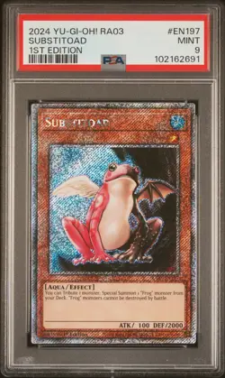 2024 YU-GI-OH! RA03-QUARTER CENTURY BONANZA 1ST EDITION #EN197 SUBSTITOAD PSA 9 - Image 1