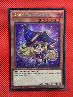 YuGiOh! - Dark Magician Girl BLGG-EN003 Secret Rare 1st Edition Near Mint - Image 1