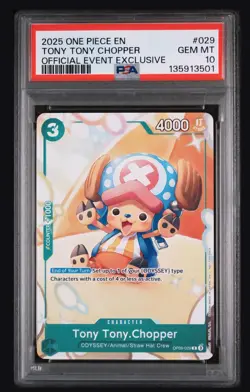 One Piece PSA 10 Tony Tony Chopper Official Event Exclusive Convention Promo 029 - Image 1