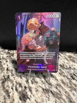 One Piece TCG Vinsmoke Sanji OP10-063 TREASURE RARE TR English Near Mint - Raw - Image 1