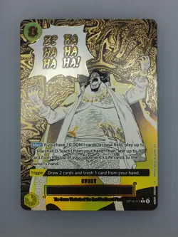 One Piece: The Time of Battle - Zehahahahaha!(Marshall.D.Teach) Alt Art OP16-116 - Image 1