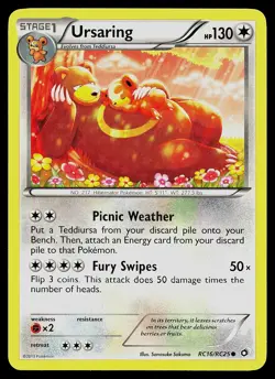 Pokemon Card - Ursaring Legendary Treasures: Radiant Collection RC16/RC25 Holo - Image 1