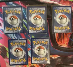 Pokemon TCG 5 Card Bundle Sir IR Full Art All Near Mint Pack Fresh Condition - Image 2