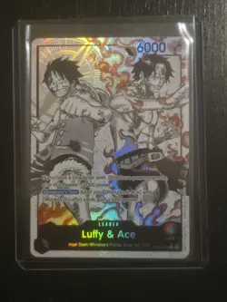 Luffy & Ace Leader ST30-001 Alt Art Leader English | One Piece Card Game - Image 1
