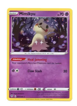 Mimikyu (Cosmos Holo) 081/189 Promo Holo Pokemon Blister Promo Card LP - Image 1