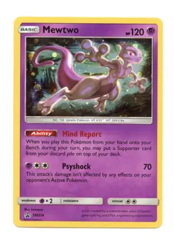 Mewtwo SM214 Promo Holo SM Promos Pokemon TCG Card English MP - Image 1
