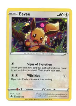 Eevee SWSH118 Promo Holo SWSH: Sword & Shield Promo Cards Pokemon NM - Image 1
