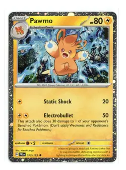 Pawmo (Cosmo Foil) 075/193 Promo Holo Pokemon TCG Promo Card NM - Image 1