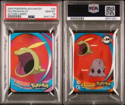 PSA 10 2004 POKEMON ADVANCED GULPIN/SWALOT ACTION CARDS LENTICULAR • POP 2 - Image 1
