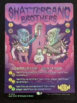 1x MTG Shattergang Brothers (Rainbow Foil) - Secret Lair Drop Series (SLD) #1315 - Image 1
