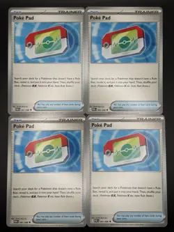 4x Poke Pad 081/088 Playset - NM Perfect Order Pokemon - Image 1