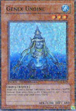 Yugioh! LP Genex Undine - DT01-EN060 - Super Rare - Duel Terminal Lightly Played - Image 1