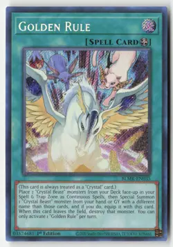 Yugioh - Golden Rule BLMR-EN035 1st Edition - Secret Rare - Image 1