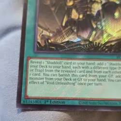 Yu-Gi-Oh! TCG Void Unleashing BLGG-EN025 Secret Rare 1st EN - Image 5