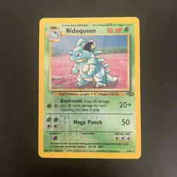 Nidoqueen 7/64 Pokemon TCG Jungle Set Unlimited Holo - *Damaged Read Description - Image 1